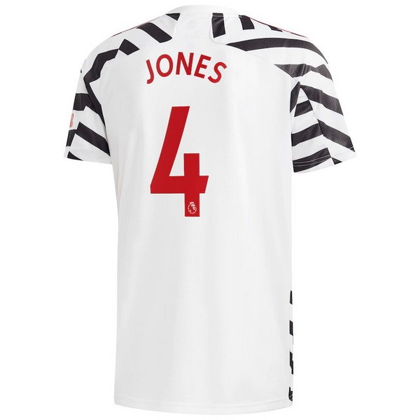 Maillot Football Manchester United NO.4 Jones Third 2020-21 Blanc